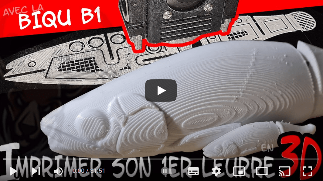 Imprimer son 1er leurre en 3D avec la Biqu B1 - Introduction